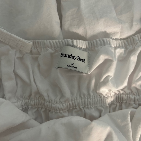 Aritzia Martine Popline White Maxi Dress - Picture 4 of 4